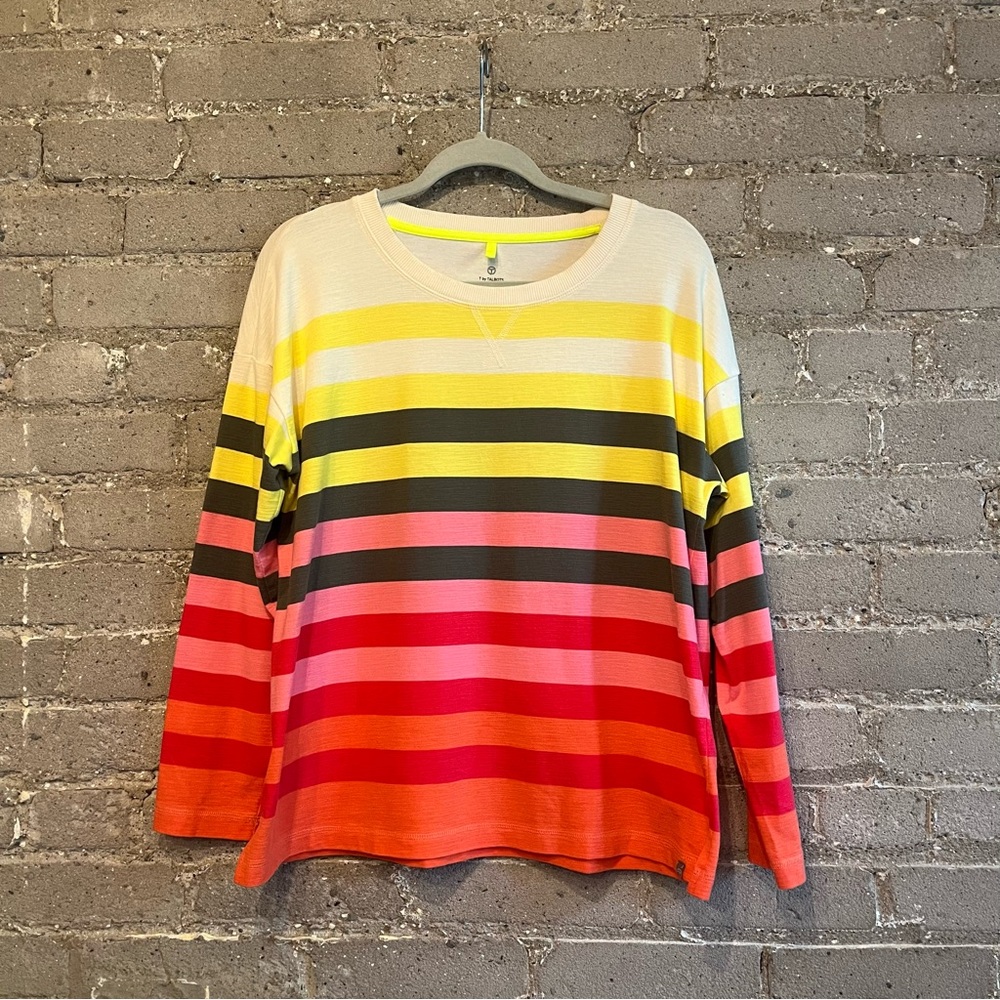 Talbots Multicolor Striped Long Sleeve Tee - Size LP